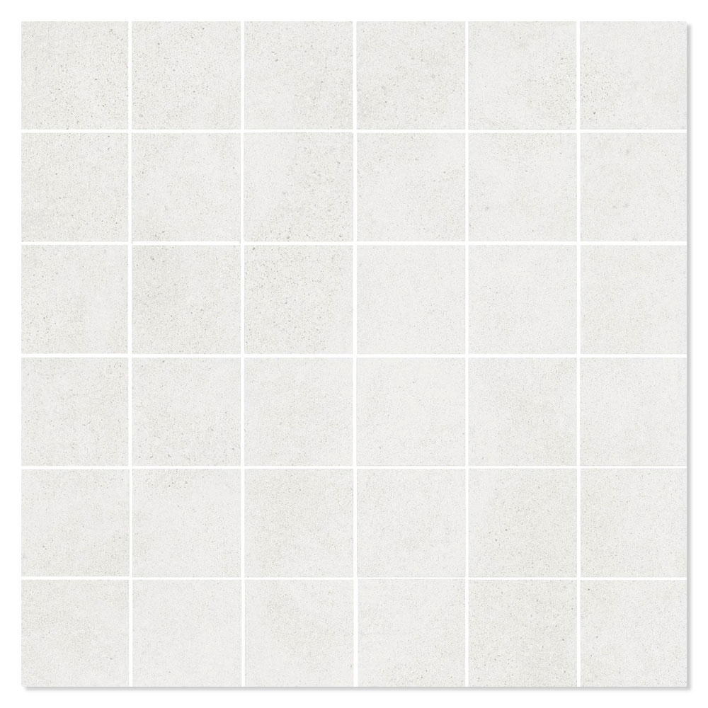 Mosaik Klinker Integra Hvid Mat 30x30 (5x5) cm